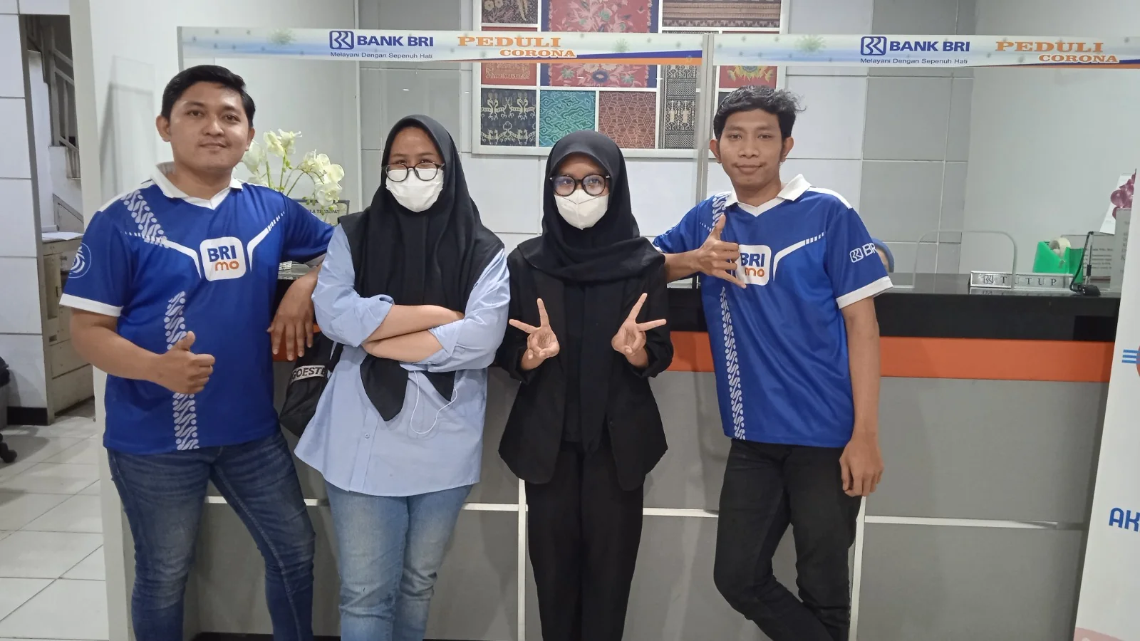 Dokumentasi Avanti bersama tim BRI Unit Mangun Jaya